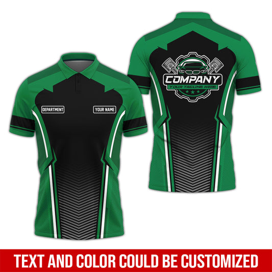 Joycorners Personalized Mechanic Uniform, Green Shirt for Technicians, Comfortable Workwear for Men, Great Gift for Father’s Day, Birthday, or Husband PT2609