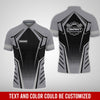 Joycorners Custom Mechanic Work Shirt with Name, Gift for Technicians and Car Guys, Mechanic Shirt In Grey, Sizes S to 5XL PT2609