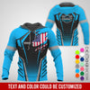 Joycorners Custom Mechanic Shirt with Name, Blue Garage Uniform, Gift for Car Guys & Technicians, Comfortable Daily Fit, Perfect Garage Apparel PT2609