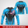 Joycorners Custom Mechanic Shirt with Name, Blue Garage Uniform, Gift for Car Guys & Technicians, Comfortable Daily Fit, Perfect Garage Apparel PT2609