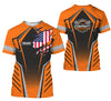Joycorners Custom Mechanic Shirt with Name, Orange Garage Uniform, Gift for Car Guys & Technicians, Comfortable Daily Fit, Perfect Garage Apparel PT2609