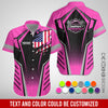 Joycorners Custom Mechanic Shirt with Name, Pink Garage Uniform, Gift for Car Guys & Technicians, Comfortable Daily Fit, Perfect Garage Apparel PT2609