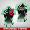 Joycorners Custom Mechanic Shirt with Name, Seafoam Garage Uniform, Gift for Car Guys & Technicians, Comfortable Daily Fit, Perfect Garage Apparel PT2609