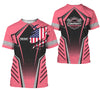 Joycorners Custom Mechanic Shirt with Name, Neon Pink Garage Uniform, Gift for Car Guys & Technicians, Comfortable Daily Fit, Perfect Garage Apparel PT2609