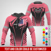 Joycorners Custom Mechanic Shirt with Name, Neon Pink Garage Uniform, Gift for Car Guys & Technicians, Comfortable Daily Fit, Perfect Garage Apparel PT2609