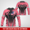 Joycorners Custom Mechanic Shirt with Name, Neon Pink Garage Uniform, Gift for Car Guys & Technicians, Comfortable Daily Fit, Perfect Garage Apparel PT2609