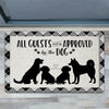 Joycorners Funny Dog Doormat, Must Be Approved By The Dog, Dog Doormat For Home Decor Housewarming Gift, Welcome Mat Gift For Dog Lovers LM0210