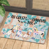 Joycorners Funny Dog Doormat, All Guests Must Be Approved By, Dog Doormat For Home Decor Housewarming Gift, Welcome Mat Gift For Dog Lovers LM0210