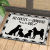 Joycorners Funny Dog Doormat, Must Be Approved By The Dog, Dog Doormat For Home Decor Housewarming Gift, Welcome Mat Gift For Dog Lovers LM0210