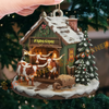 Joycorners Merry Christmas Gifts Farm Cattle Ornament, Acrylic Ornament (8 Breed Options)