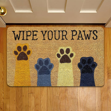 Joycorners Funny Dog Doormat, Wipe Your Paws, Dog Doormat For Home Decor Housewarming Gift, Welcome Mat Gift For Dog Lovers LM0210