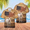 Joycorners Rustic USA Map Cows America 250th Anniversary 3D Hawaiian Shirt (10 Breeds)