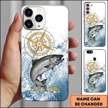 Joycorners Chinook Fishing Golden Compass Water Splash Personalized Name 3D Phone Case