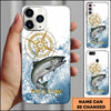 Joycorner Fishing Golden Compass Water Splash Personalized Name 3D Phone Case (10 Fish Species)