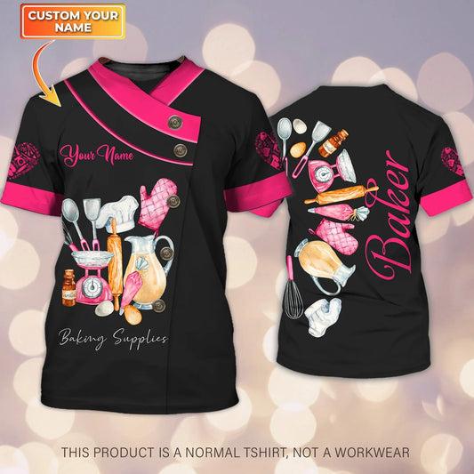 BAKER - Custom Bakery Shirt Gift For Baking & Cake Lover Printed Shirt