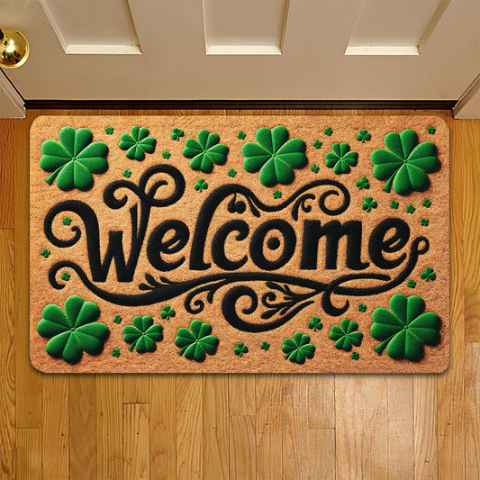 Joycorners St Patrick's Day Doormat, Welcome To My House, Doormat For Home Decor Housewarming Gift, Patricks Day Welcome Mat Gift LM0210