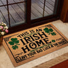 Joycorners St Patrick's Day Doormat, This Is An Irish Home, Doormat For Home Decor Housewarming Gift, Patricks Day Welcome Mat Gift LM0210