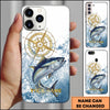 Joycorner Fishing Golden Compass Water Splash Personalized Name 3D Phone Case (10 Fish Species)