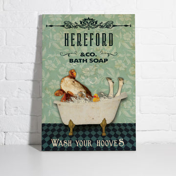 Joycorners Hereford Shower Portrait Canvas