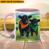 Joycorners Personalized Name Cow Mug for Farm Animal Lovers