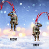 Joycorners Custom Name U.S Veteran Ornament, U.S Veteran Christmas Gift 2D Flat LM2211