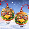 Joycorners Custom Name Hamburger Ornament, Christmas Gift Decoration 2D Flat LM2111