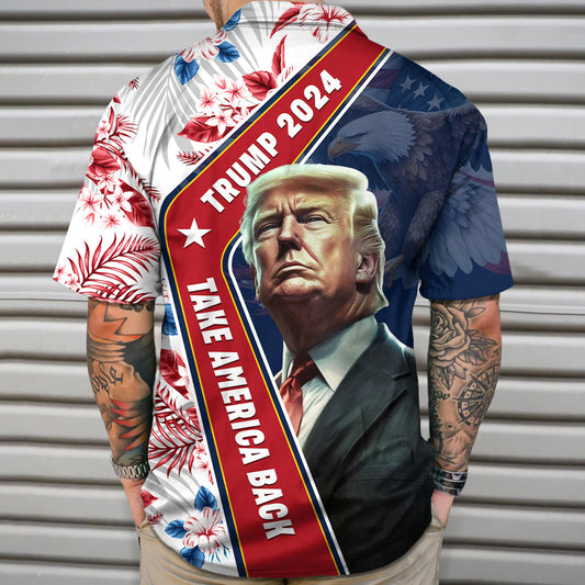 Joycorner Trump 2024 Take America Back Hawaiian Shirt