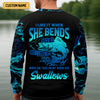 Joycorners I Like It When She Bends Over Funny Fishing Shirt, Fishing Gifts For Men, SPF Shirt For Men