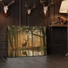 Joycorner Majestic Deer Misty Forest Reflection Landscape Canvas