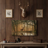 Joycorner Majestic Deer Misty Forest Reflection Landscape Canvas