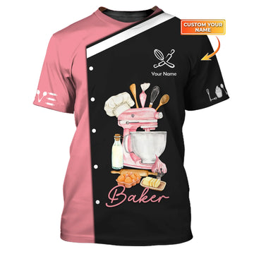BAKER - Custom Bakery Shirt Gift For Baking & Cake Lover Printed Shirt