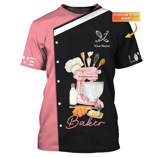 BAKER - Custom Bakery Shirt Gift For Baking & Cake Lover Printed Shirt