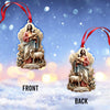 Joycorners Custom Name Merry Christmas Ornament, Christmas Decoration Gift 2D Flat LM2111