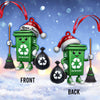 Joycorners Custom Name Cleaner Ornament, Cleaner Save The Planet 2D Flat LM2111