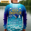 Joycorners Just Another Beer Drinker With A Fishing Problem Marlin Fishing Shirt, Funny Fishing Shirt, Men's Fishing Shirt