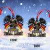 Joycorners Custom Name Germany Ornament, Christmas Gift for Germany Lover5 2D Flat LM2111