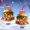 Joycorners Custom Name Burger Ornament, Burger Lover Christmas Gift 2D Flat LM2111