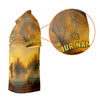 Joycorners The Best Things In Life Are Wild And Free Bigfoot Sunset Funny Fishing Shirt, SPF Shirt For Men