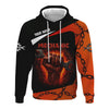 Joycorners Personalized Garage Mechanic Shirt, Wrench Grip with Fire and Chains, Perfect Gift for Car Repair Lovers PT2609