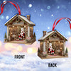 Joycorners Custom Name Book Store Ornament, Book Lover Christmas Gift 2D Flat LM2211