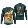 Joycorners Jerk It Till She Swallows Fishing UV Shirts, Fish Shirt Funny, Fishing Jersey, Fishing Shirts For Men