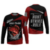 Joycorners Bass Fishing Shirts, Hunt - Strike - Rule, SPF Long Sleeve Shirts, Fishing Shirts For Men