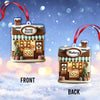 Joycorners Custom Name Bakery Store Ornament, Bakery Store Christmas Decoration 3 2D Flat LM2211