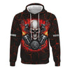 Joycorners Custom Name Skull Mechanic Shirt Flame Style Printed Jacket Hoodie All Over Print PT2609