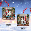 Joycorners Custom Name Santa Groomer Ornament, Home Decor Christmas Gift 2D Flat LM2211