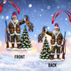Joycorners Custom Name Hunting Ornament, Christmas Gift for Animal Hunter 2D Flat LM2111