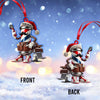 Joycorners Custom Name Barber Ornament, Christmas Decoration for Barber Shop 2D Flat LM2211