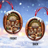 Joycorners Custom Name Coffee Shop Ornament, Coffee Love Christmas Gift 2D Flat LM2111