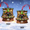 Joycorners Custom Name Barista Ornament, Bartender Christmas Gift3 2D Flat LM2111