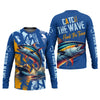 Joycorners Catch The Wave Hook The Tuna SPF Shirts, Fishing Shirts For Men, Fisherman Gift